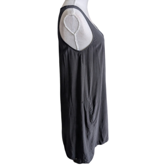 ❌Everlane 100% Silk The Tank Dress with Pockets Charcoal Gray Size Small - Picture 11 of 14